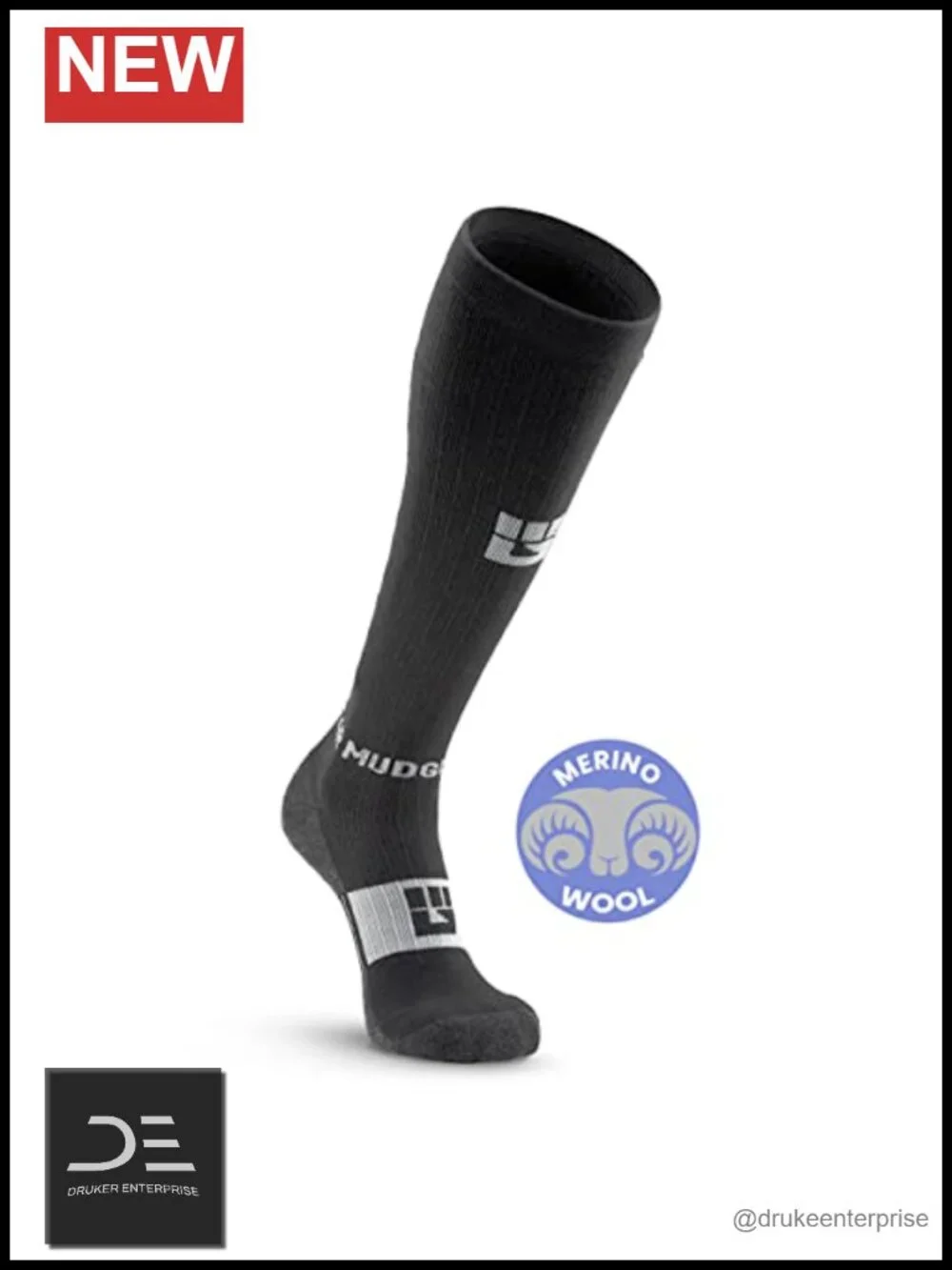 Knee High Merino Wool Compression Socks for Running & Hiking